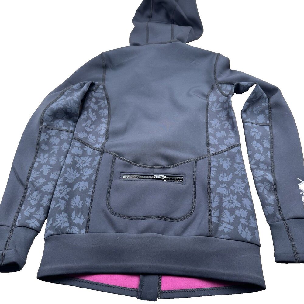 NWT Roxy Swell 1mm Hooded Wetsuit Paddle Jacket Women's Sz 4 Black/Print - Picture 9 of 13